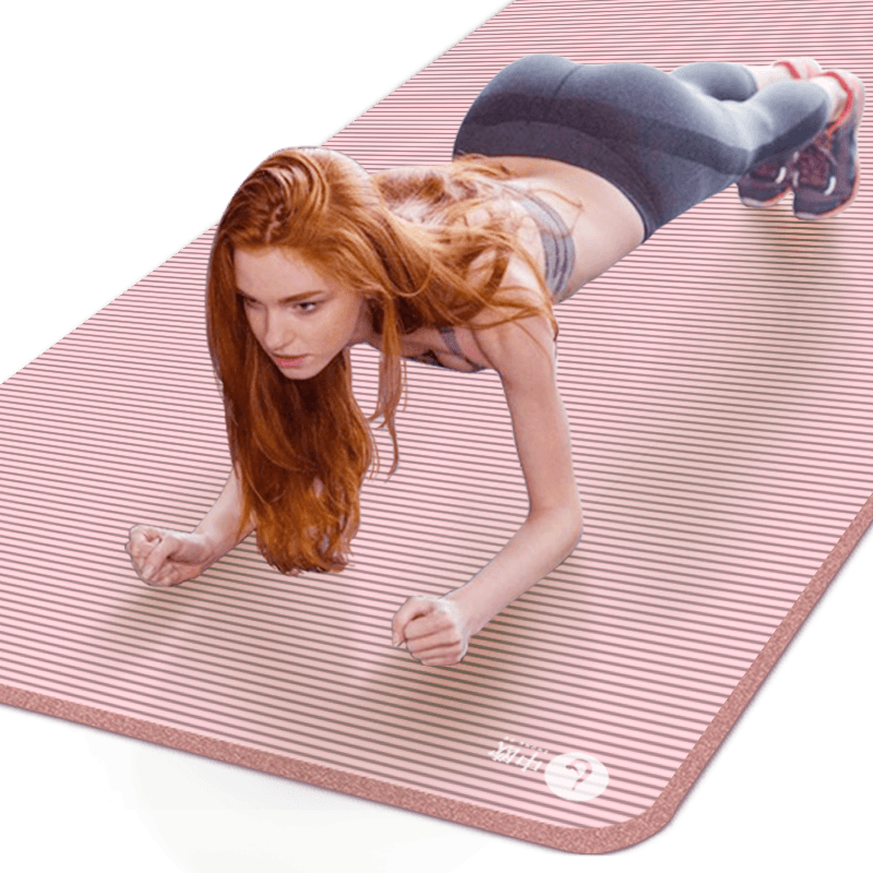 Beginner Yoga Mat Natural Rubber Non-Slip Exercise Mat