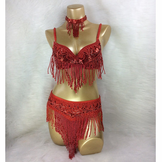 Belly dance performance costume