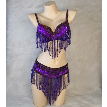 Belly dance performance costume