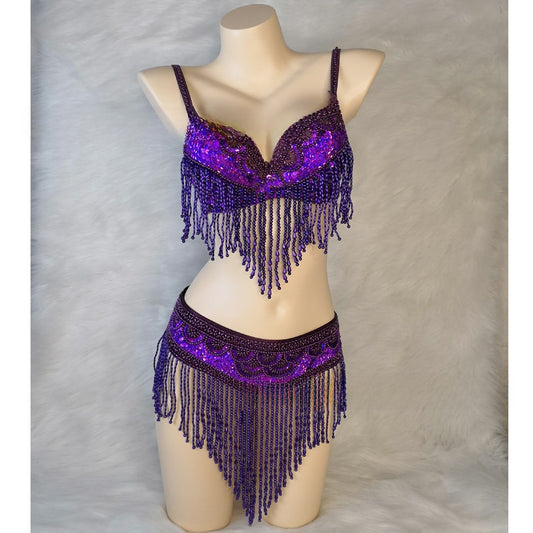 Belly dance performance costume