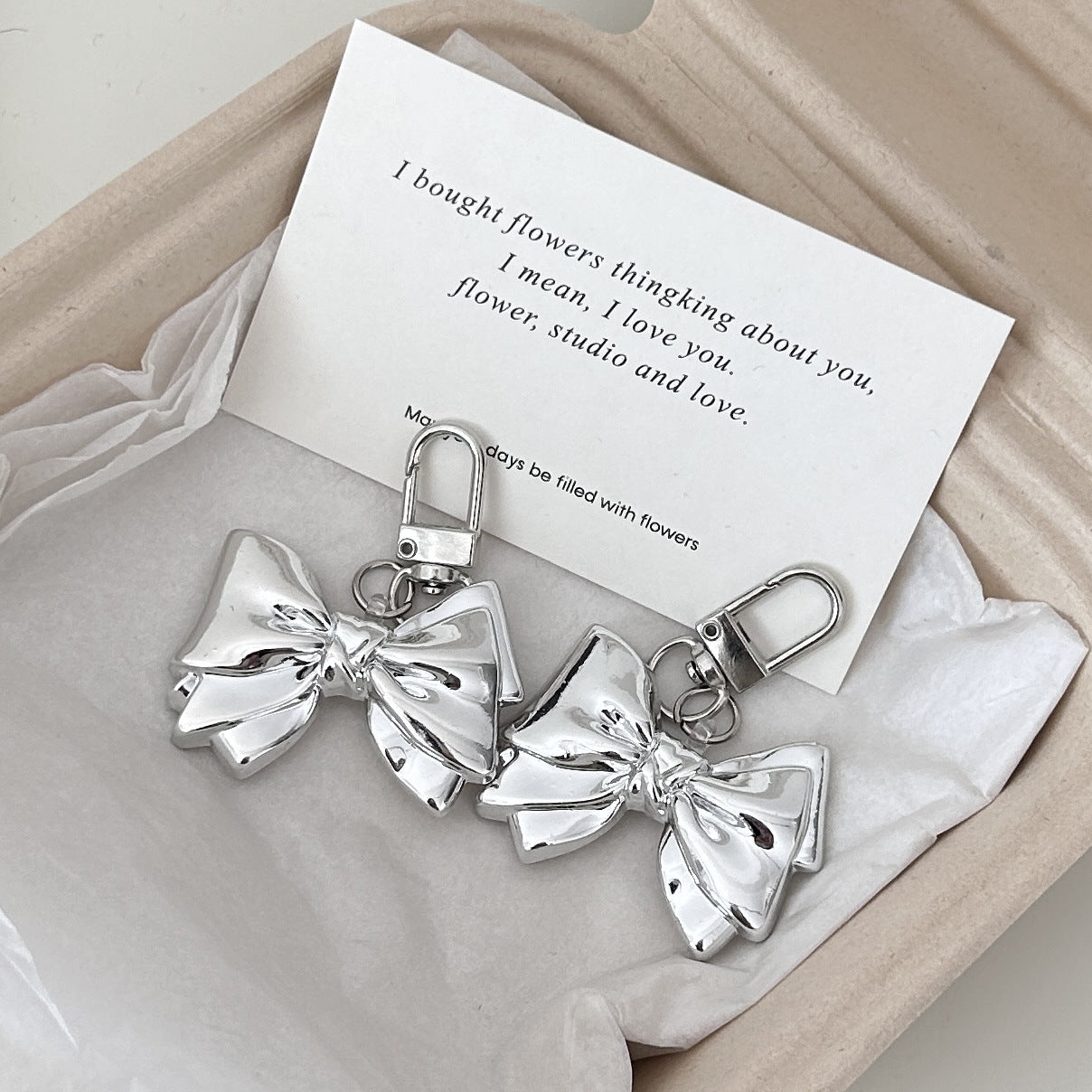 Belt bow keychain