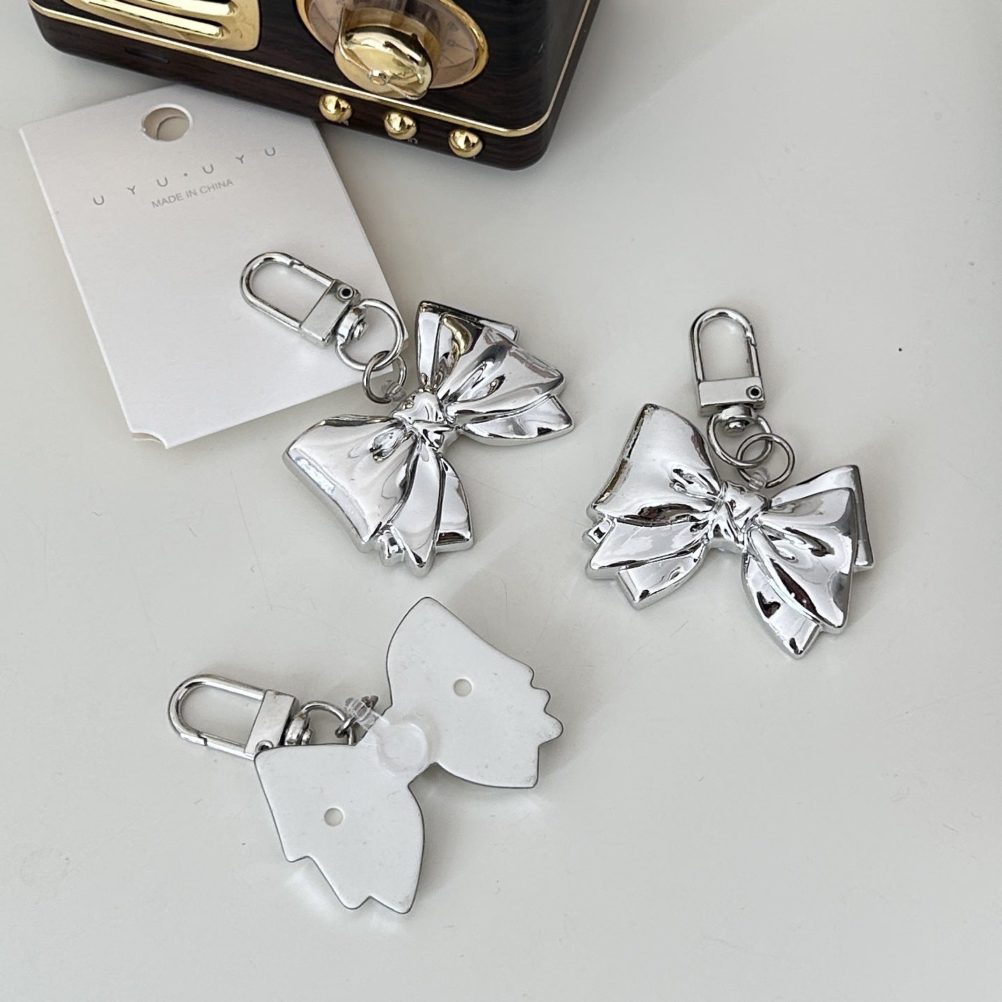 Belt bow keychain