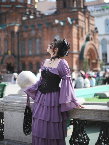 Belted girl's dress