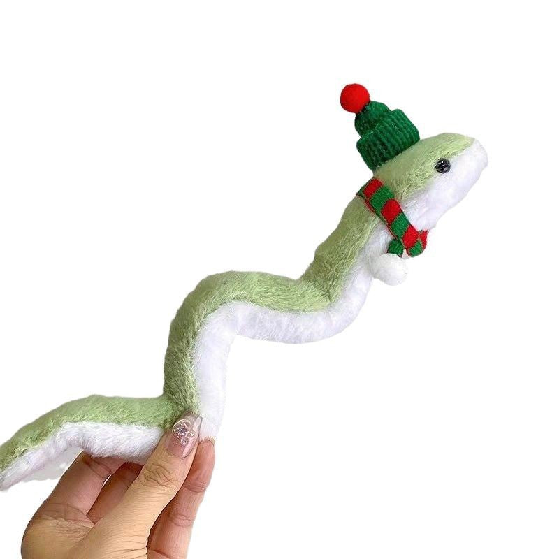 Bendable Plush Snake Doll with Optional Accessories