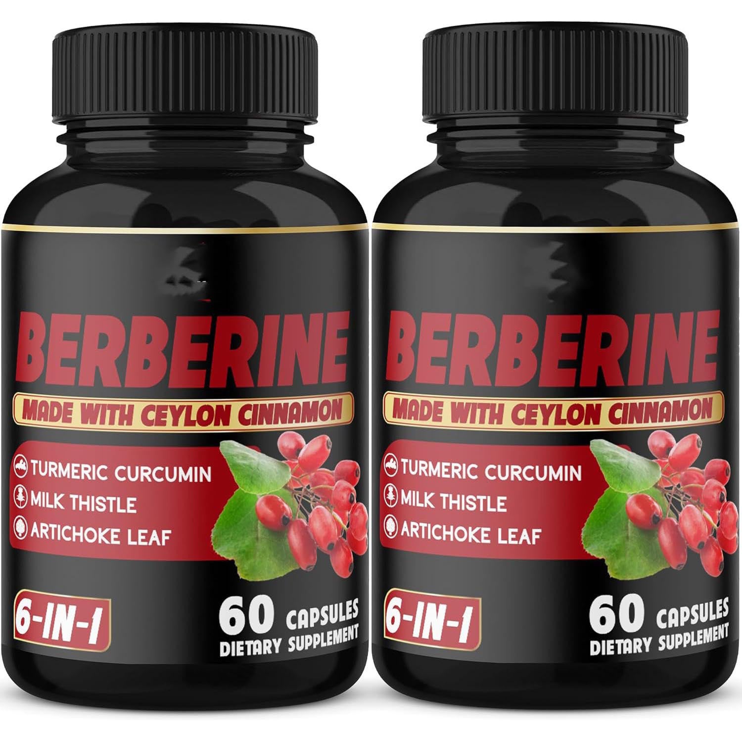 Berberine Ginger Softgel Capsules Dietary Supplement