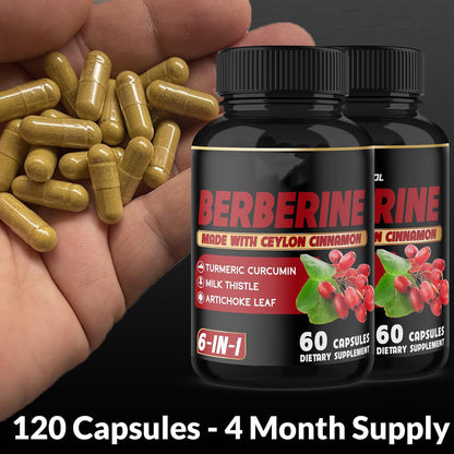 Berberine Ginger Softgel Capsules Dietary Supplement