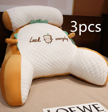 Sofa Fluffy Cushion Triangle Reading Backrest Pillow Comfort