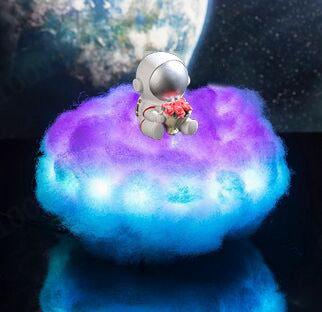 LED Colorful Clouds Astronaut Lamp Rainbow Kids Night Light