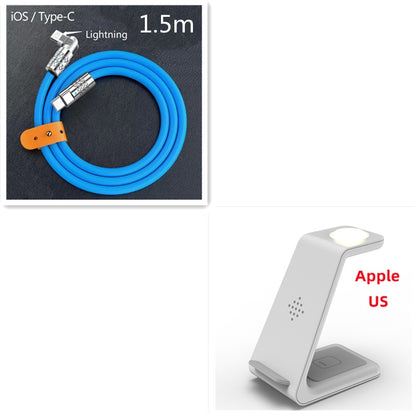 3 in 1 Fast Charging Station Wireless Charger Phone Stand