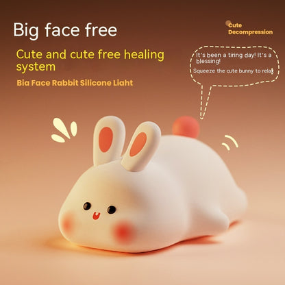 Cute Rabbit LED Night Light Touch Sensor Kids Bedside Lamp