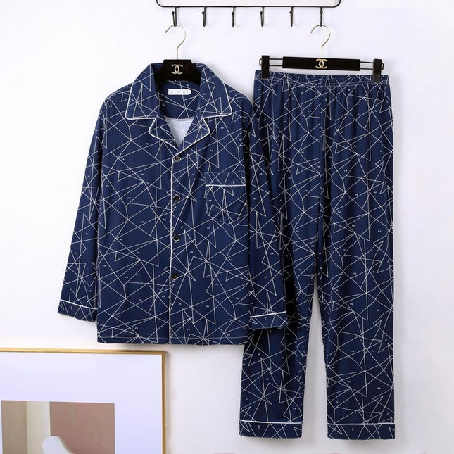 Buy Men’s Minimalist Long Sleeve Pajamas Sleepwear Set