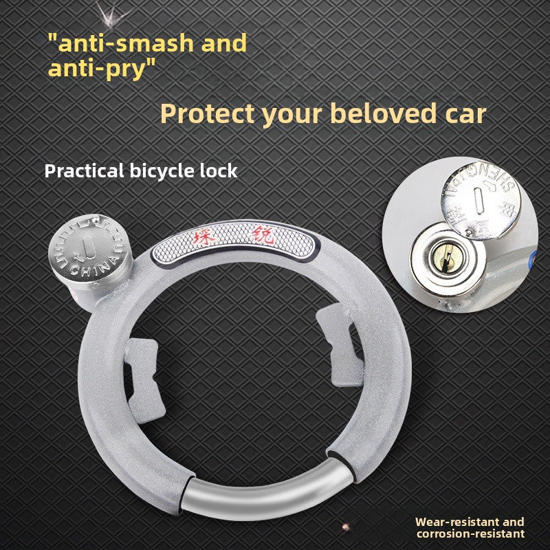 Bicycle Anti-Theft Lock Steel Fixed Mount