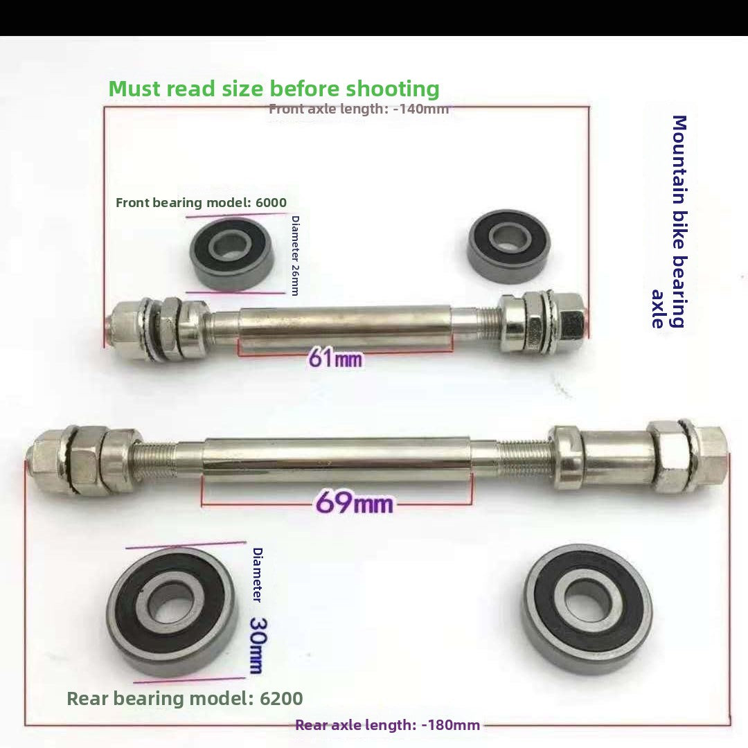 Bicycle axle
