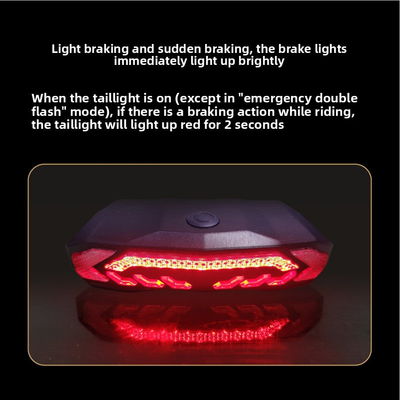 Bicycle brake, steering, and tail light