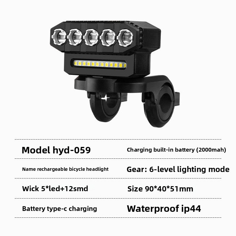 Bicycle bright night riding headlights
