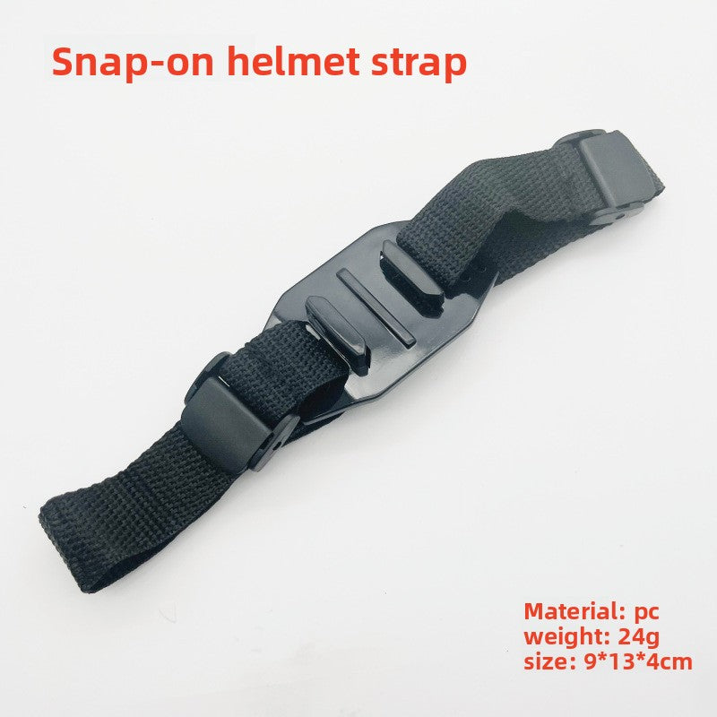 Bicycle helmet safety strap