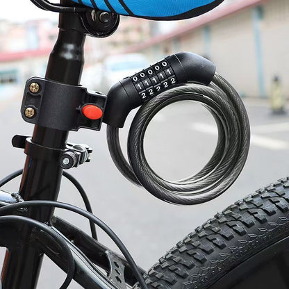 Bicycle steel cable lock