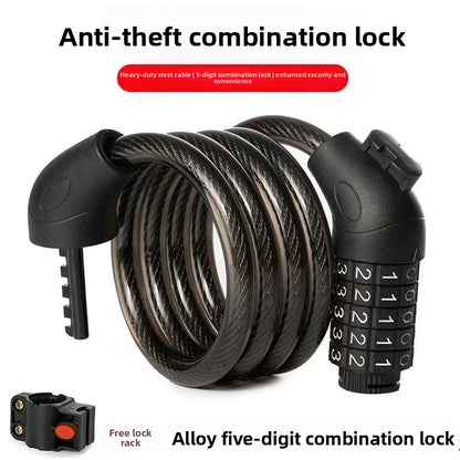Bicycle steel cable lock