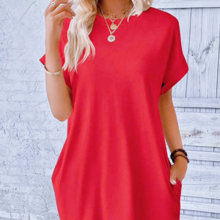 Big size batwing dress