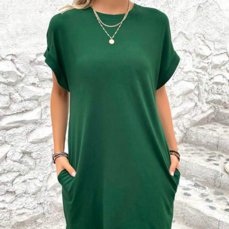 Big size batwing dress