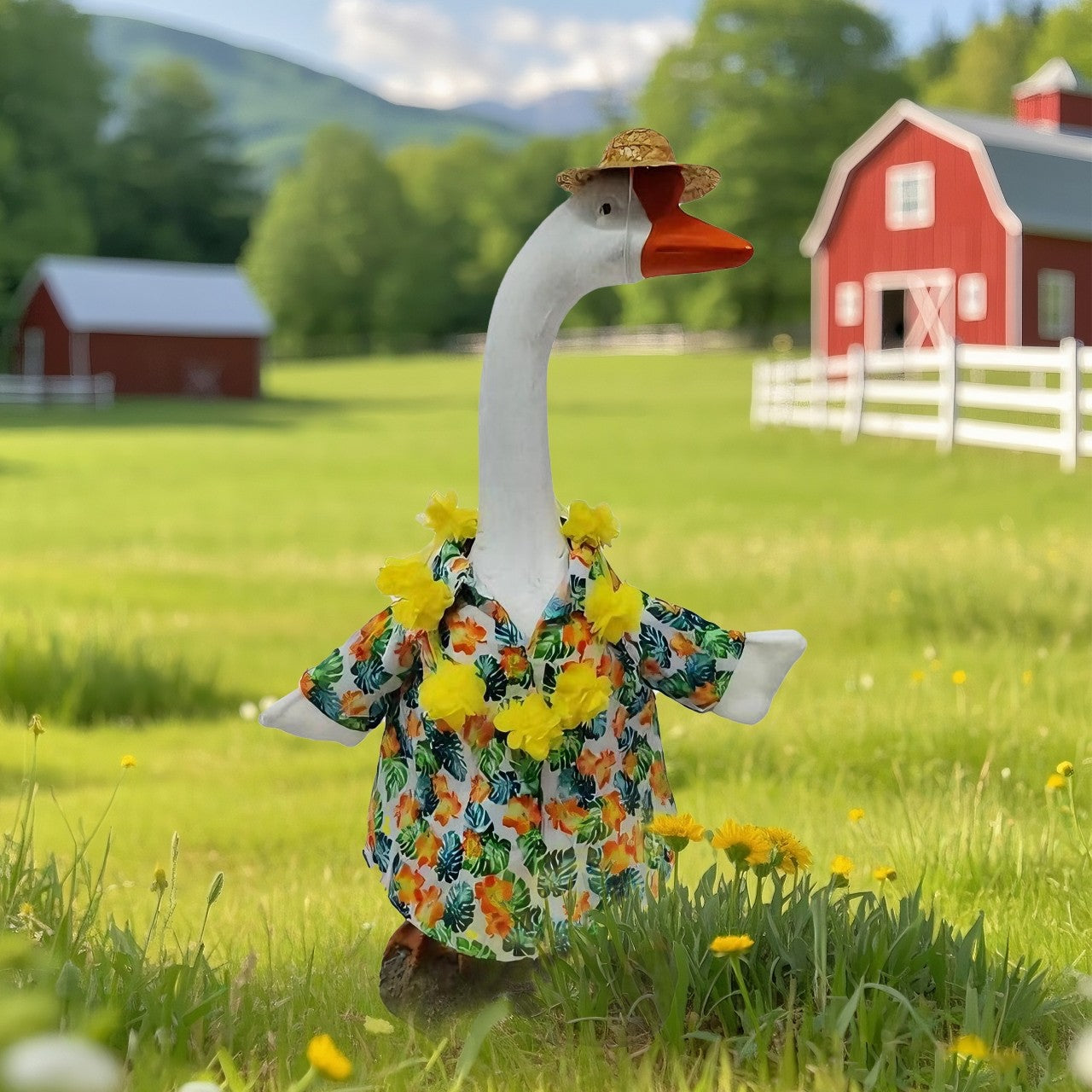 Big White Goose Costume Holiday Set