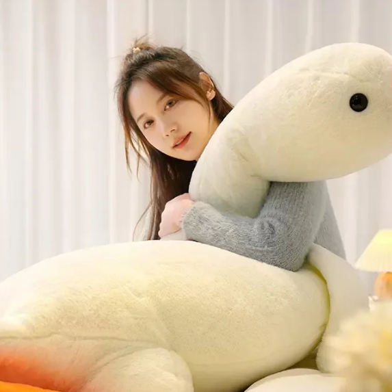Big White Goose Plush Pillow Doll