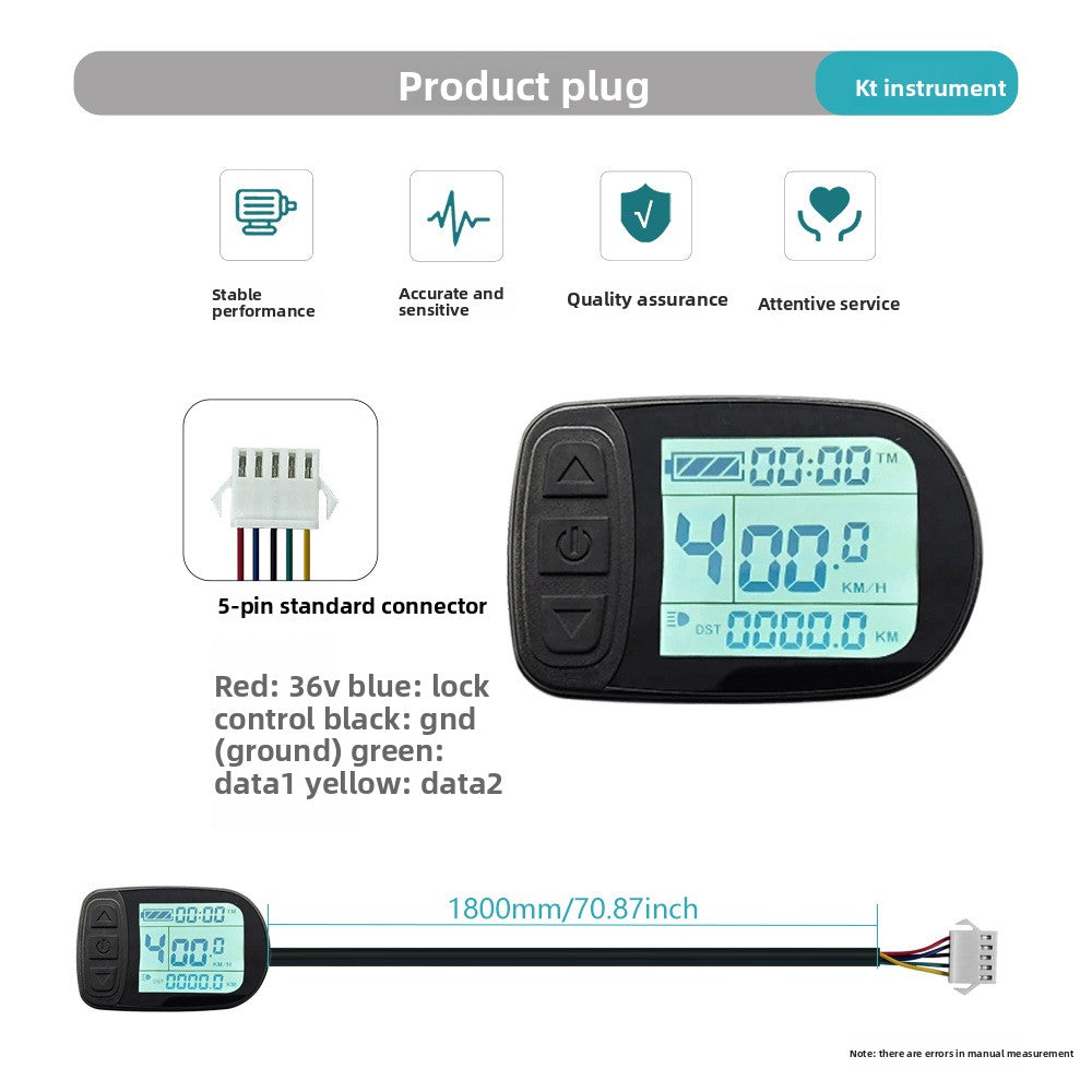 Bike Pedal Conversion LCD Meter