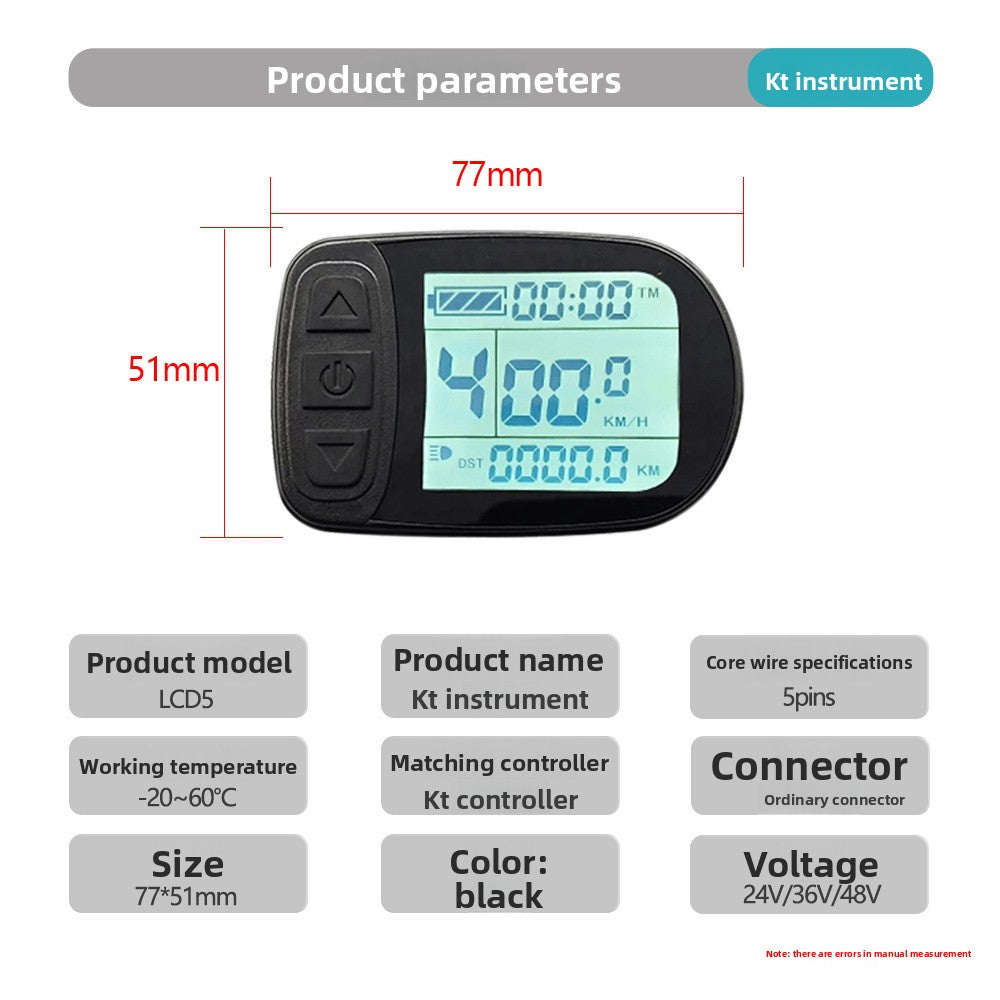 Bike Pedal Conversion LCD Meter