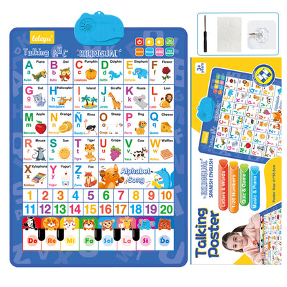 Bilingual Alphabet Audio Learning Chart