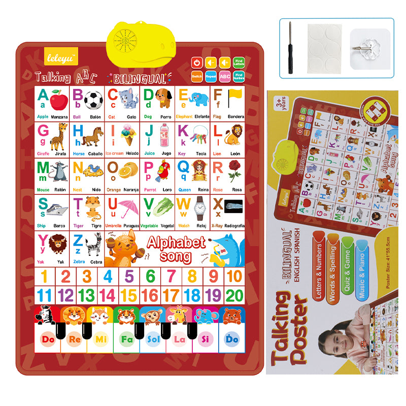 Bilingual Alphabet Audio Learning Chart