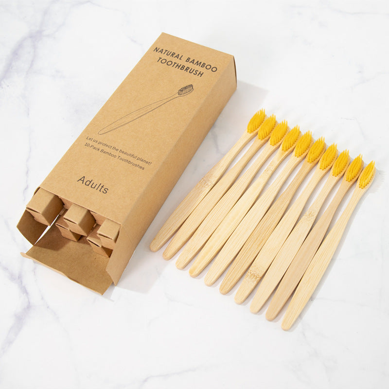 Biodegradable bamboo charcoal toothbrush