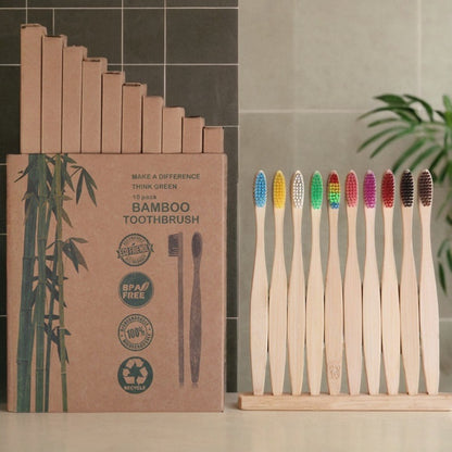 Biodegradable bamboo charcoal toothbrush