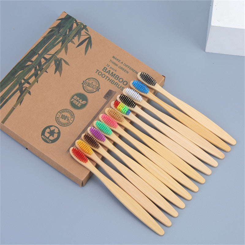 Biodegradable bamboo charcoal toothbrush