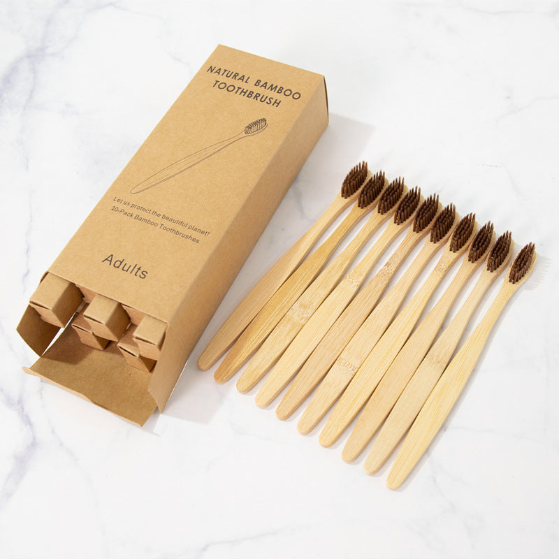 Biodegradable bamboo charcoal toothbrush