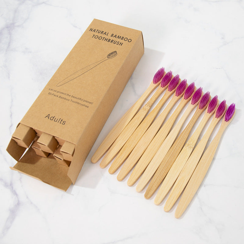 Biodegradable bamboo charcoal toothbrush