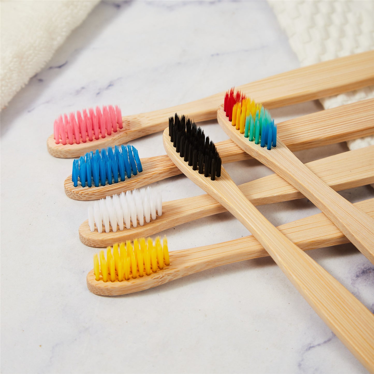 Biodegradable disposable bamboo toothbrush