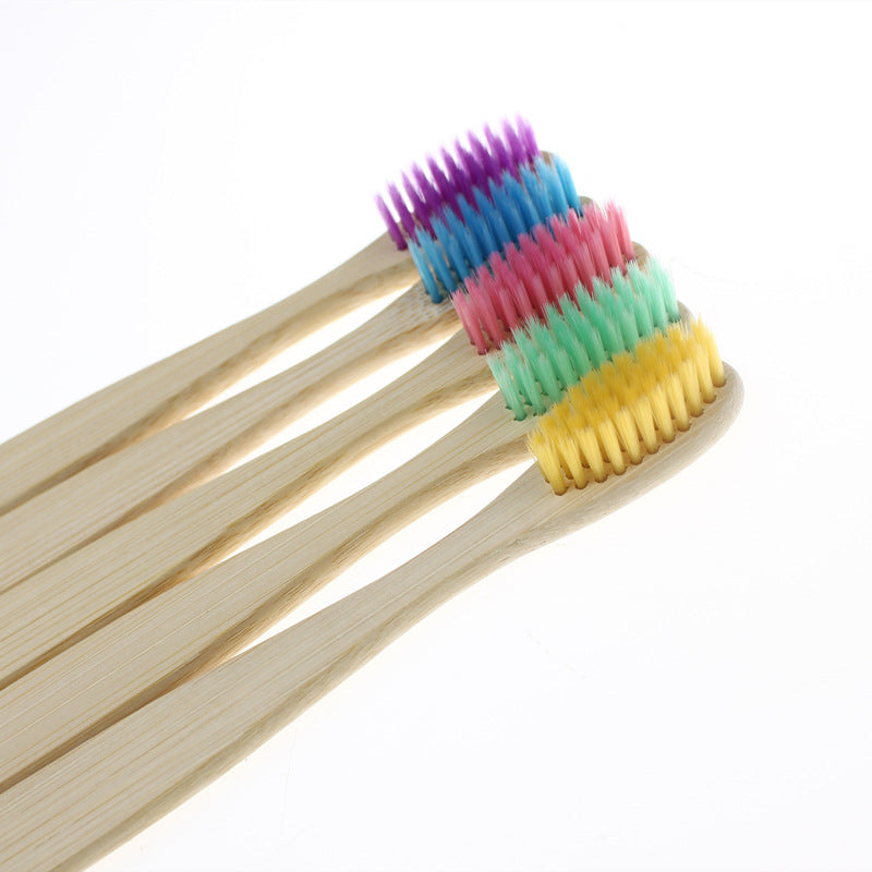 Biodegradable disposable bamboo toothbrush