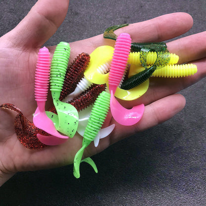 Bionic soft worm lure