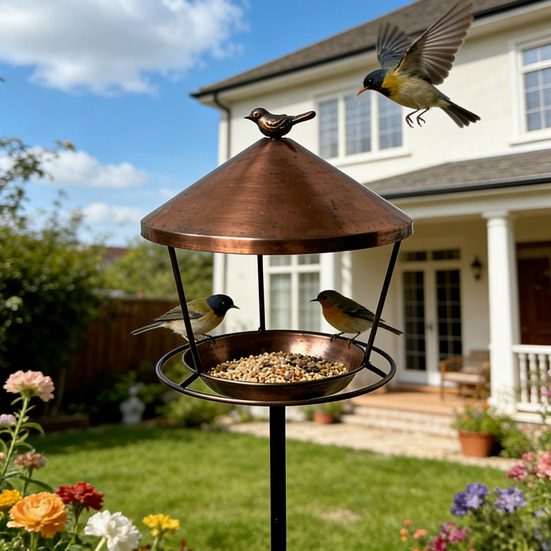 Bird Feeder with Roof