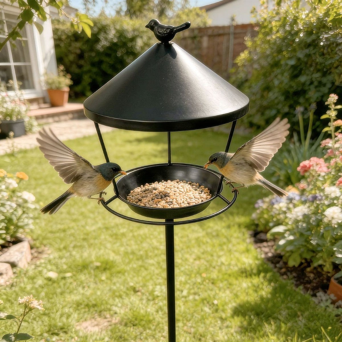 Bird Feeder with Roof