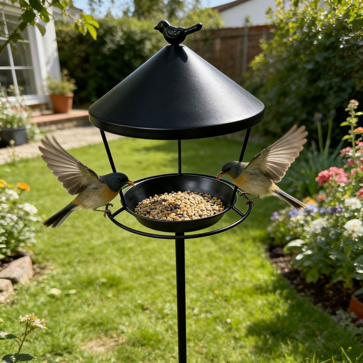 Bird Feeder with Roof