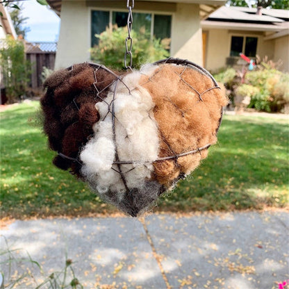 Bird Nesting Heart Outdoor Yard Art
