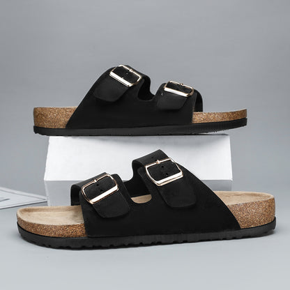 Birkenstock Style Microfiber Leather Sandals