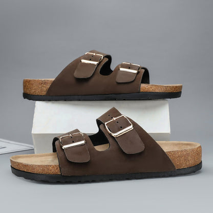 Birkenstock Style Microfiber Leather Sandals
