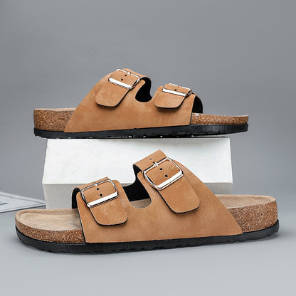 Birkenstock Style Microfiber Leather Sandals