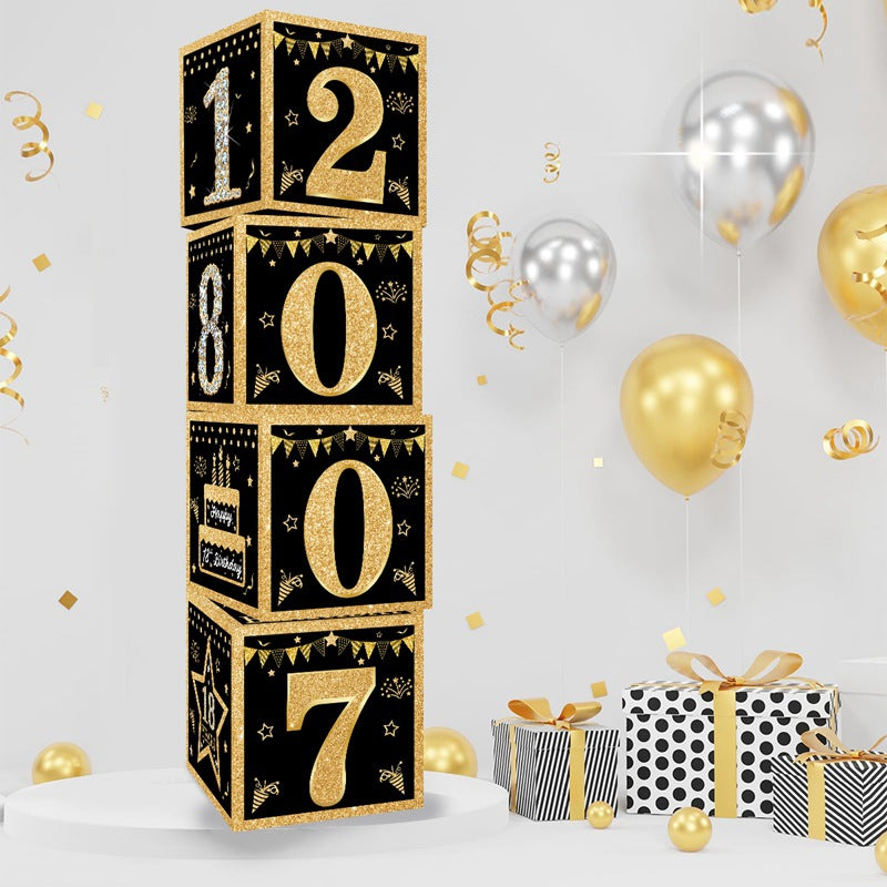 Birthday Balloon Box Set Party Decorations
