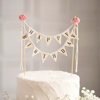 Birthday cake decorations, banners, European style creative cakes, flags, party supplies