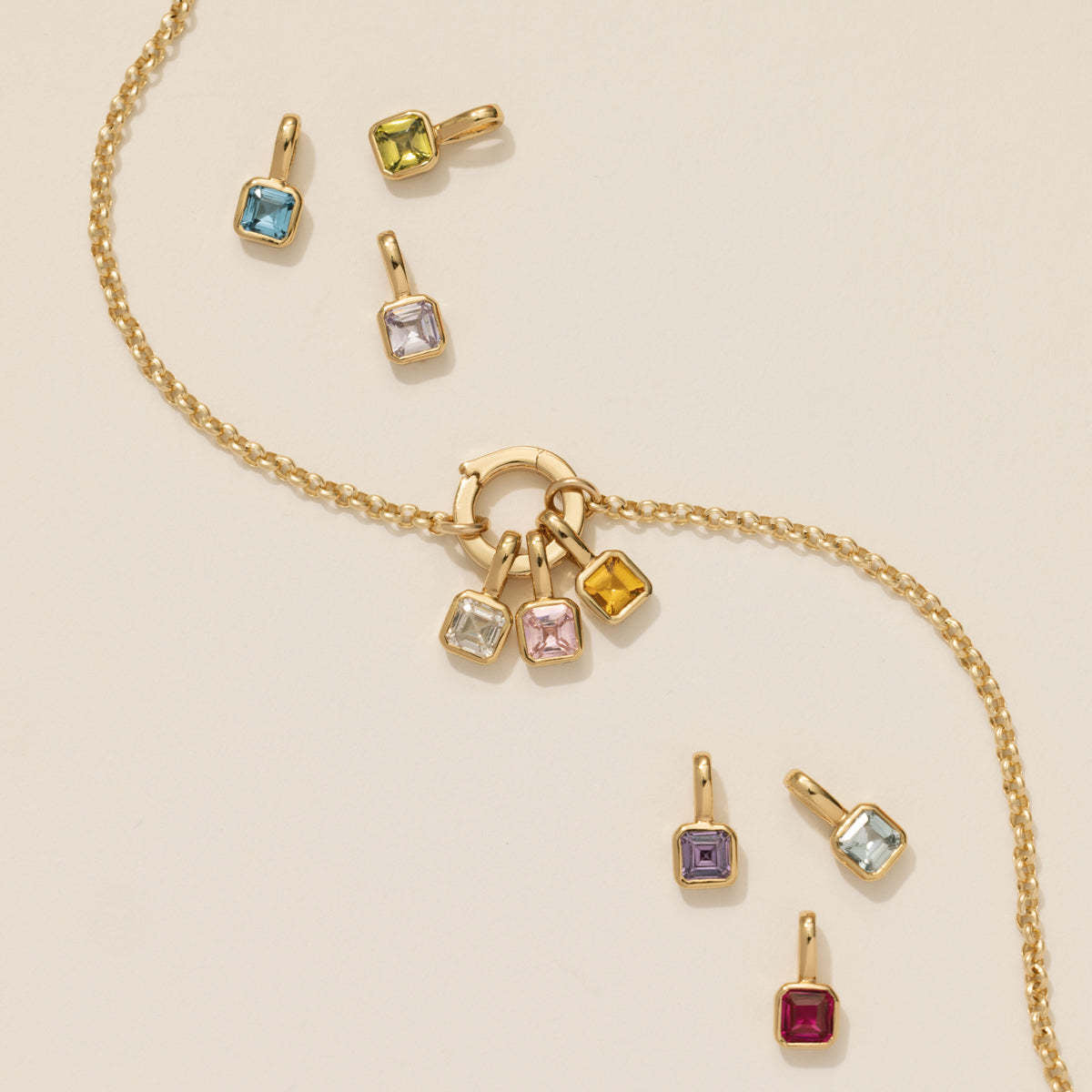 Birthstone Pendant Necklace