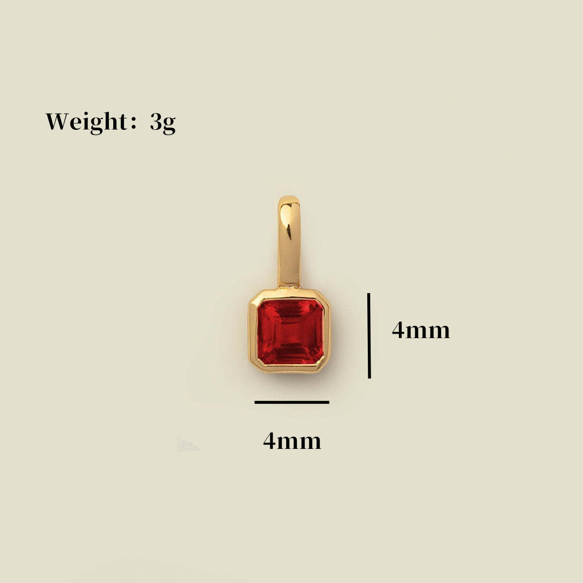 Birthstone Pendant Necklace