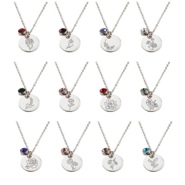 Birthstone Pendant Necklace